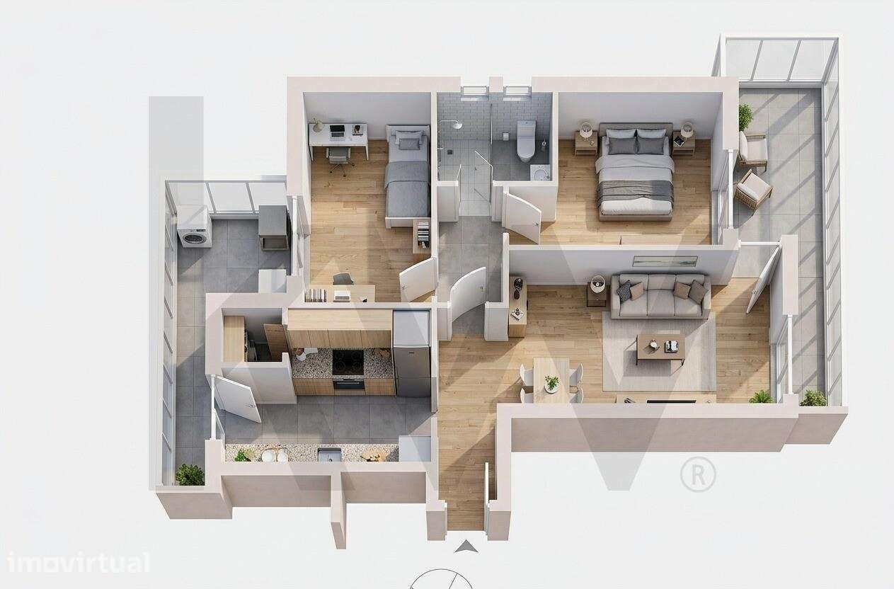 T2 Oportunidade de Investimento ou Primeira Habitação no Centro de Ama - Grande imagem: 2/15