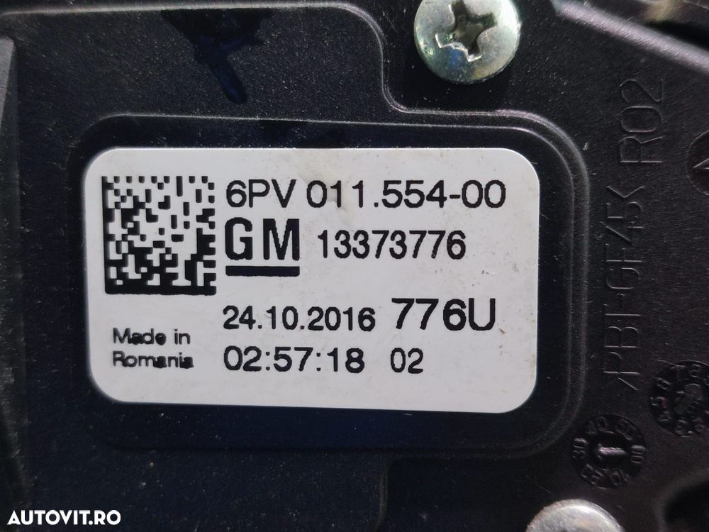 Pedala acceleratie 13373776 Opel Astra K [2015 - 2020] 1.6 cdti B16DT - 3