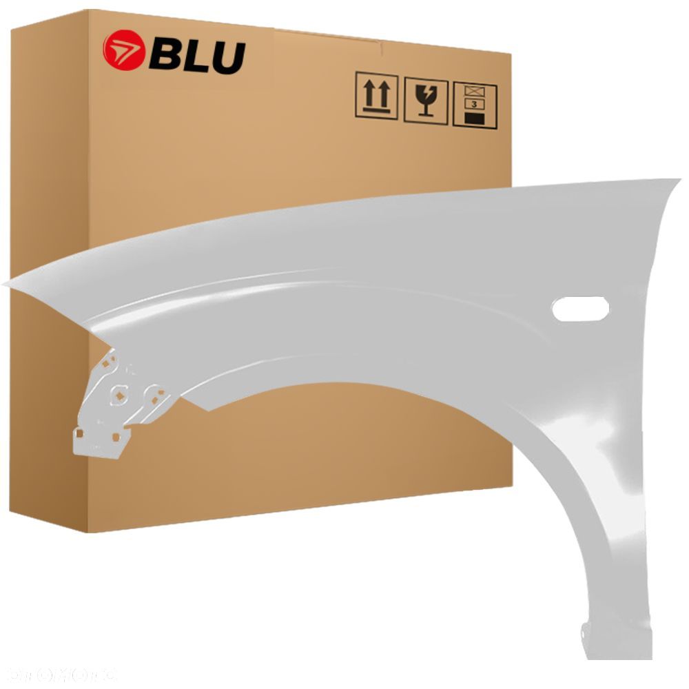 BLU Błotnik SEAT ALTEA 5P1 LS7N lewy srebrny 04-15 przód ocynk GrauArtico - 1
