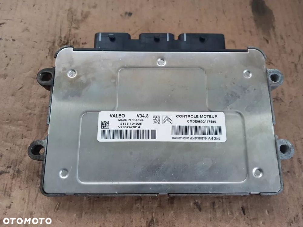 KOMPUTER STEROWNIK PEUGEOT 206+ PLUS 9802417580 - 4