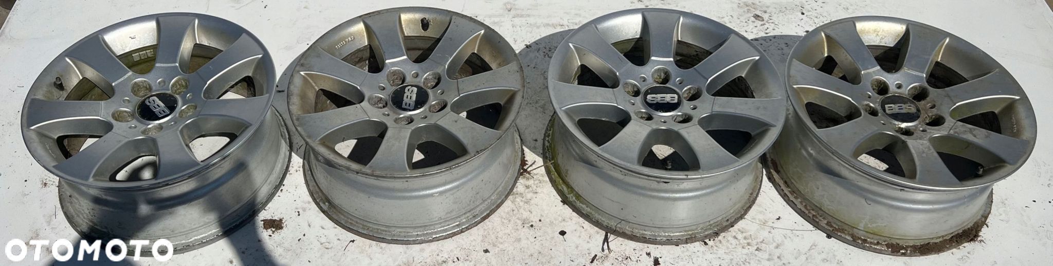 ALUFELGI FELGI ALUMINIOWE BBS 7" x 16" 5x120 KOMPLET - 1