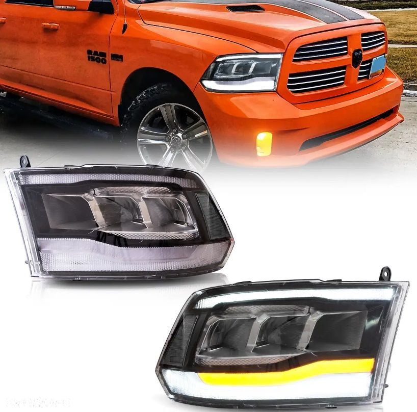 Reflektor Lampa kpl Vland Full Led Neon Tuning Dodge Ram IV 4 08-24 Classic - 6