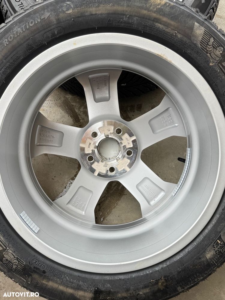 Vând jante aliaj originale Volvo XC40 pe 18” cu anvelope Michelin de iarnă noi - 6
