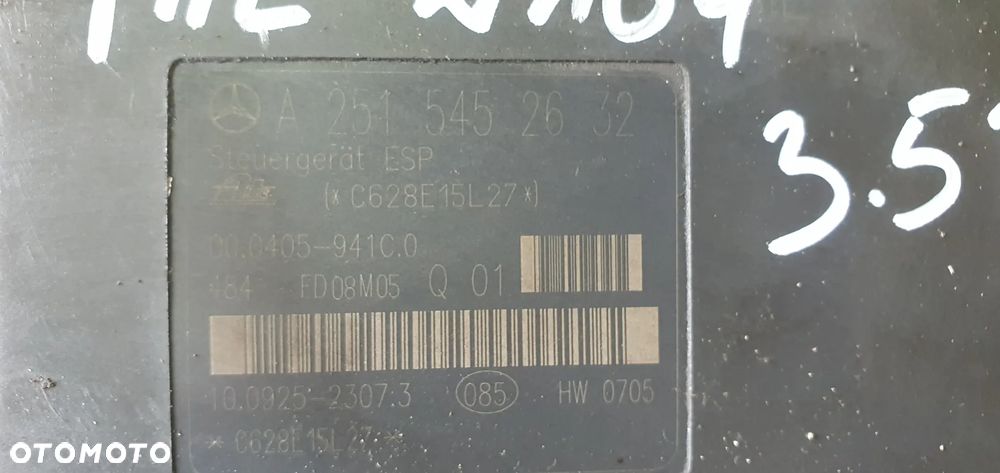 Pompa sterownik ABS Mercedes ML W164 A2514310512 A2515452632 - 9