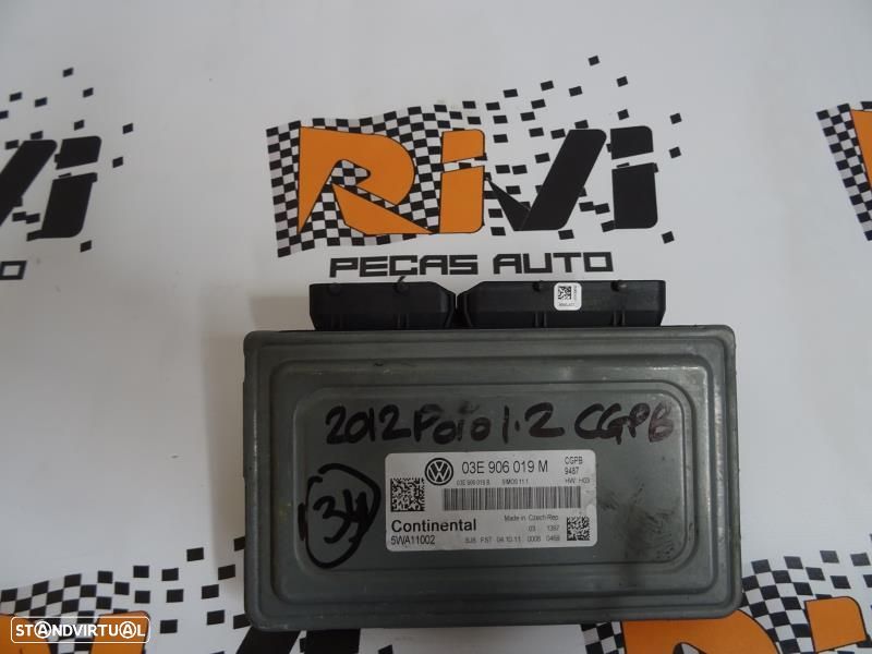 Centralina De Motor Volkswagen Polo (6R1, 6C1)  Centralina 1.2 / 03E90 - 1