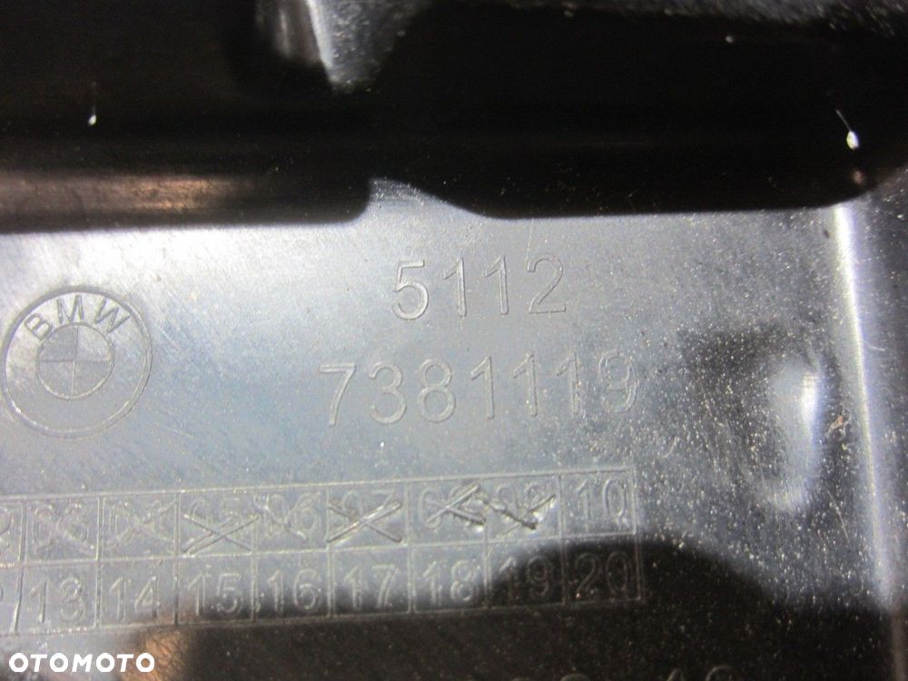 BMW X1 F48 MOCOWANIE ŚLIZG ZDERZAKA TYLNEGO LEWY TYŁ 7381119 51127381119 - 8
