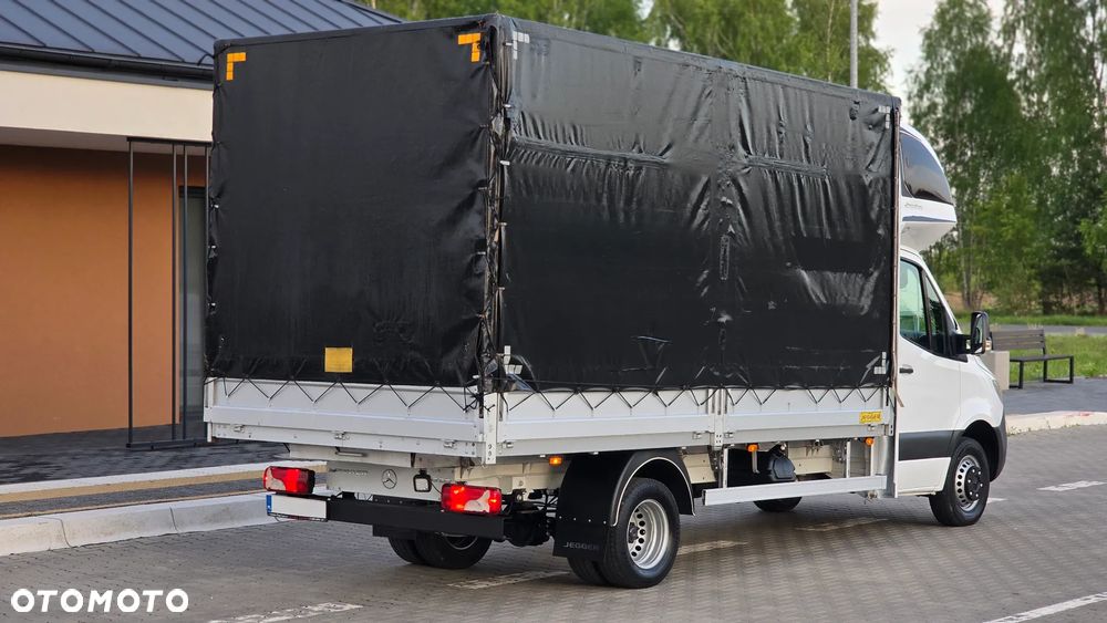 Mercedes-Benz SPRINTER 519 CDI 907❗❗3.0 190 KM V6 / MANUAL / PLANDEKA 10 PALET / PODNOSZONY DACH / BLIŹNIAKI / ZABUDOWA JEGGER / PODUSZKI PNEUMATYCZNE / SYPIALKA / SALON POLSKA ❗❗ - 5