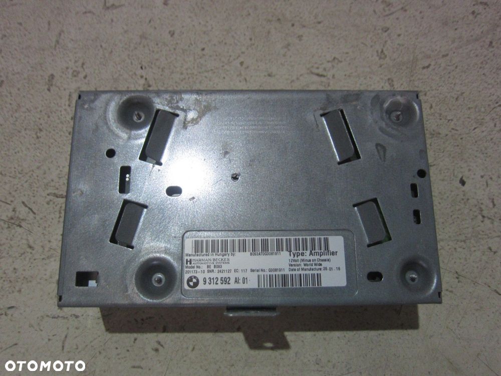 BMW 5 F10 AMPLITUNER WZMACNIACZ 9233592 65129233592 9312592 9226721 9229746 - 6