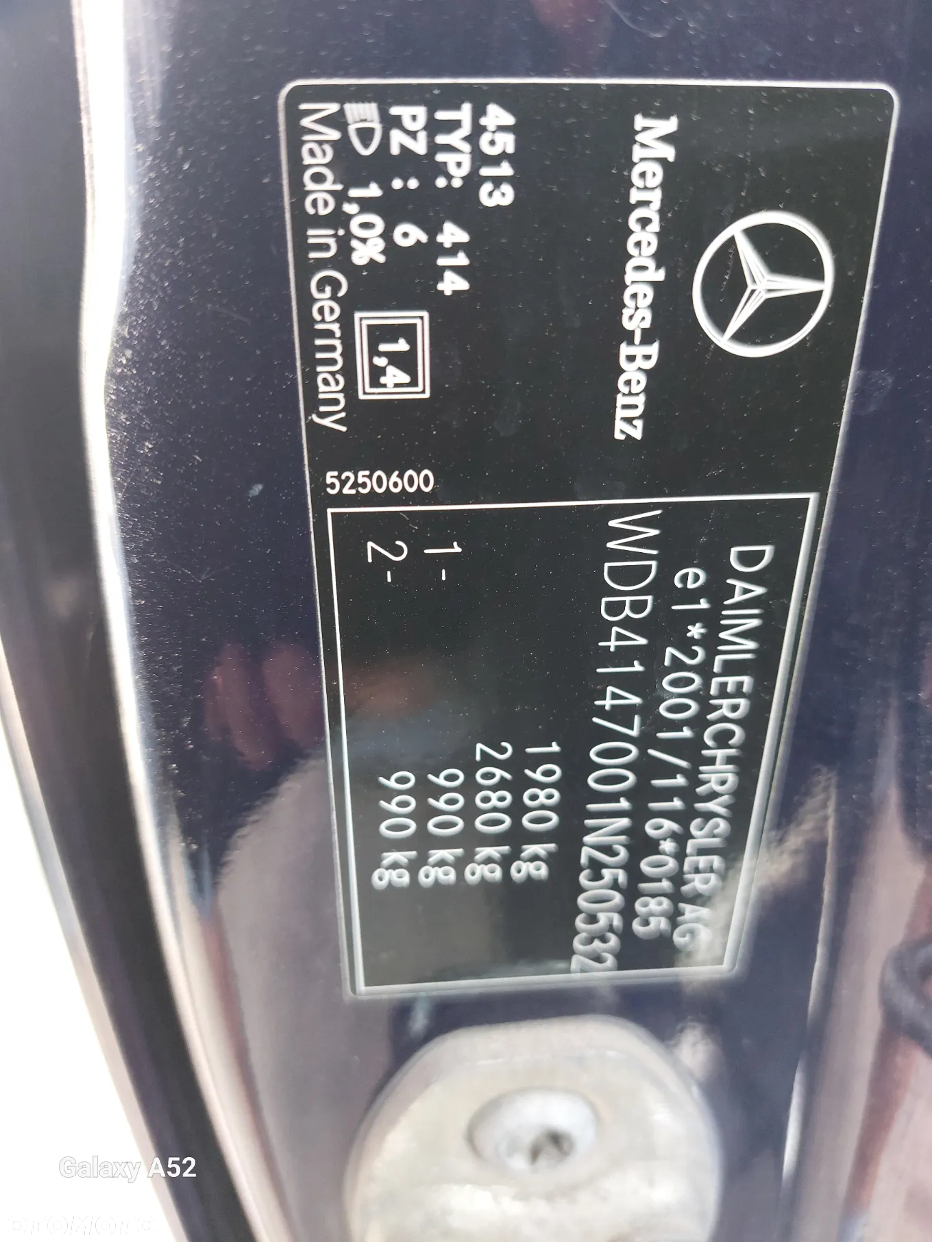 Zderzak MERCEDES VANEO 1,7CDI 05R. maska,lampy,drzwi,klapa...... - 8