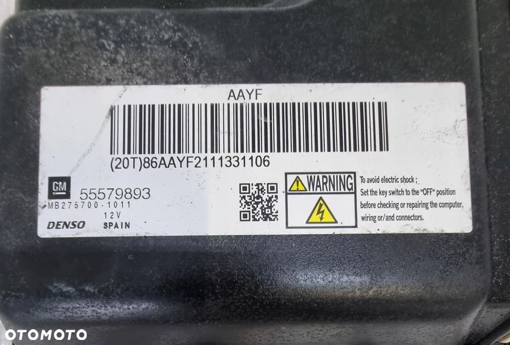 OPEL ASTRA J IV 1.7 CDTI KOMPUTER STEROWNIK SILNIKA 55579893 AAYF - 4