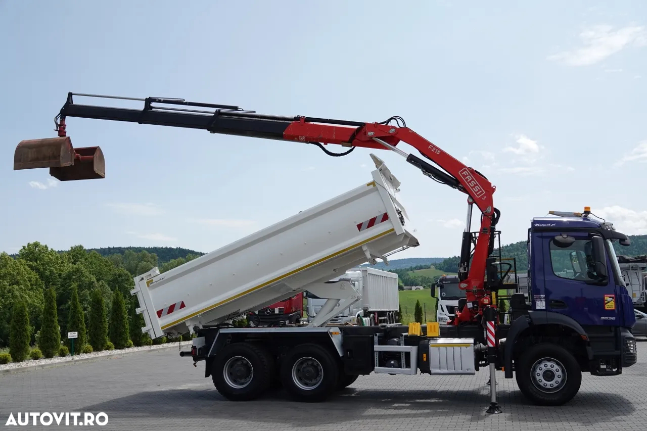 Mercedes-Benz AROCS 2636 / 6x4 / TIPPER / HYDROBORTA / + HDS FASSI F215 / RADIO CONTROL / ROTATOR / GRAB / EURO 6 - 4