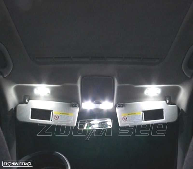 KIT COMPLETO 11 LAMPADAS LED INTERIOR PARA VOLKSWAGEN VW GOLF CABRIO CABRIOLET MK6 12-16 - 6