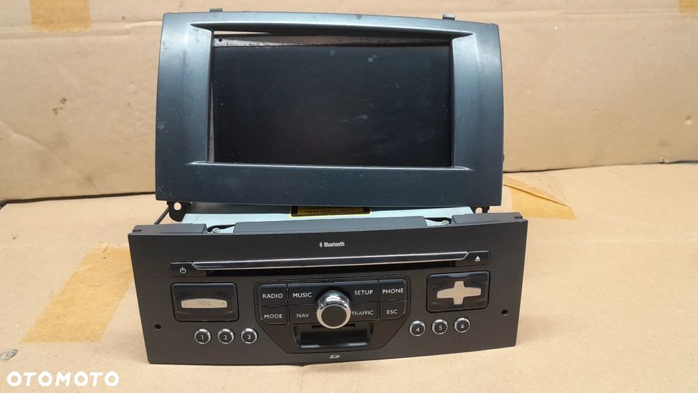 CITROEN PEUGEOT 407 RADIO NAWIGACJA   96653743XA - 1