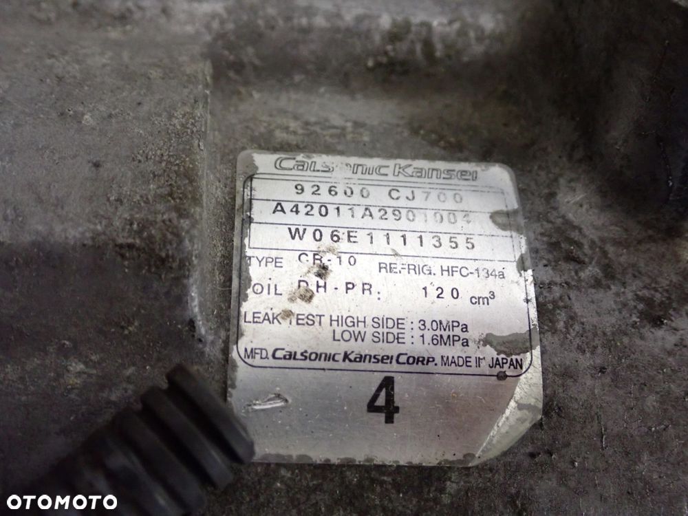 NISSAN NOTE E11 1.6 BENZ 06-09 PRZEDLIFT KOMPRESOR KLIMATYZACJI - 5