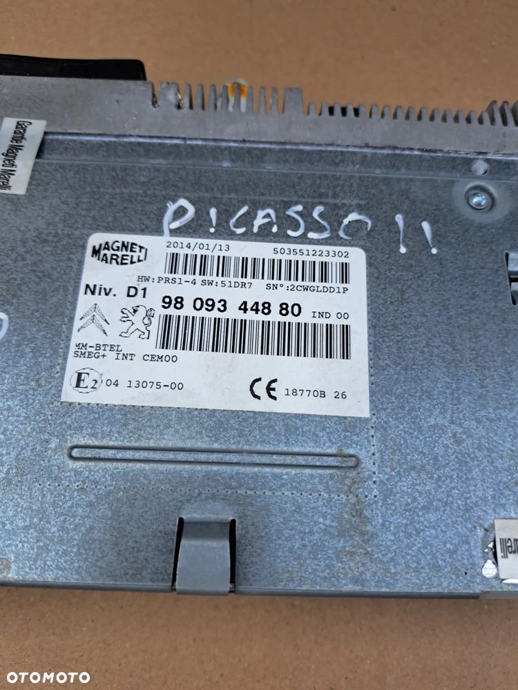 Citroen C4 picasso II radio nawigacja 9809344880 - 2
