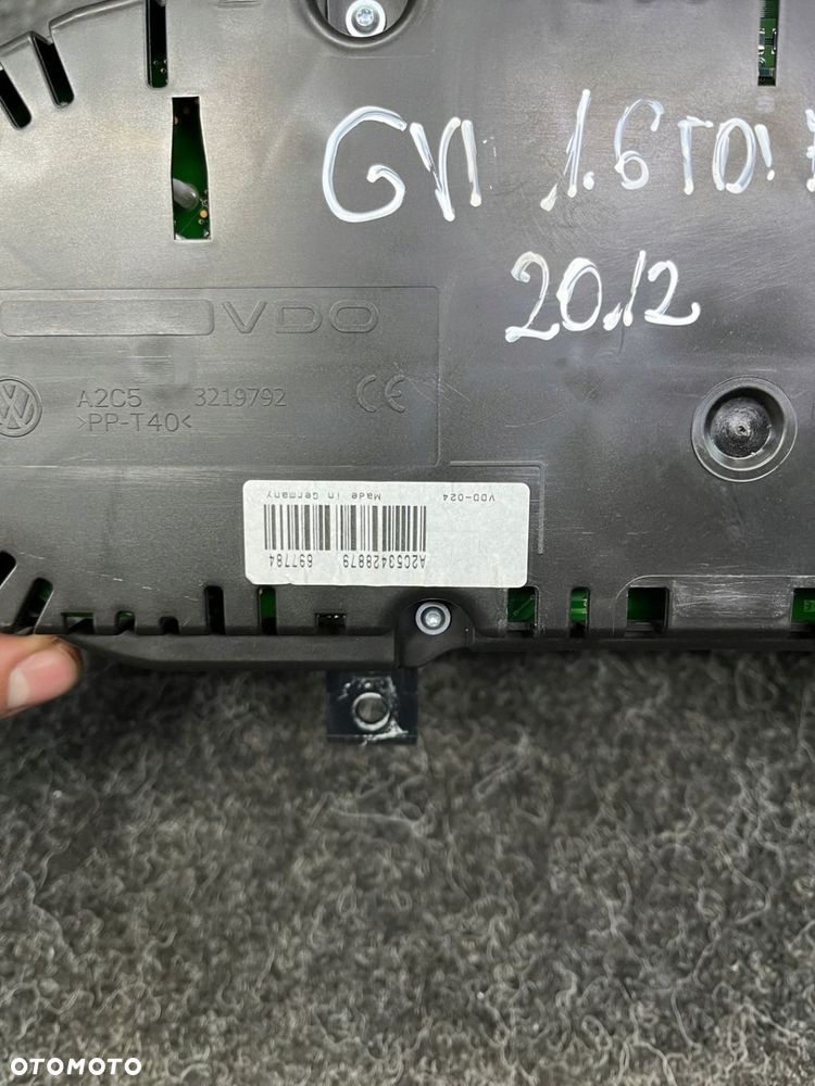 vw golf VI 1.6 TDI licznik zegary 5K0920872A - 8