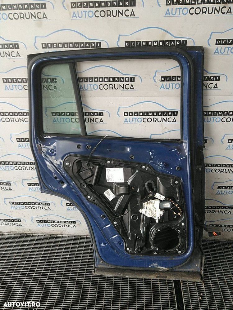 Usa Stanga Spate Volkswagen Tiguan 5N 2007 - 2011 SUV 4 Usi Albastru (1114) ZGÂRIATA - 3