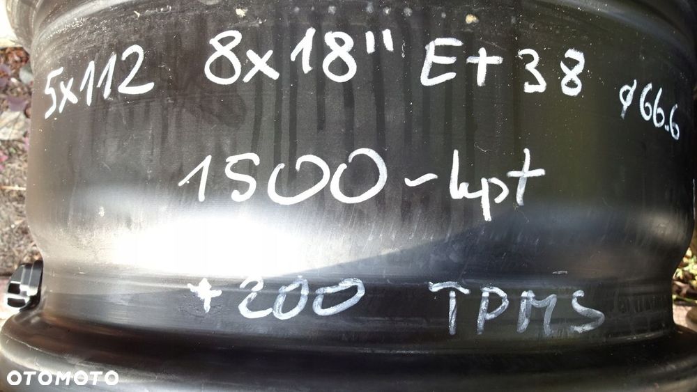 Felgi 18 5x112 Audi VW Mercedes BMW Seat Skoda ET38 66,6 TPMS KBA51018 - 4