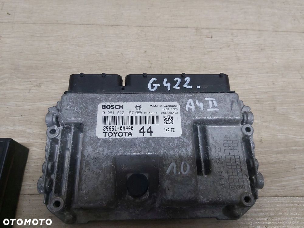 Toyota AYGO II komputer silnika kluczyk stacyjka zestaw odpalenia - 1