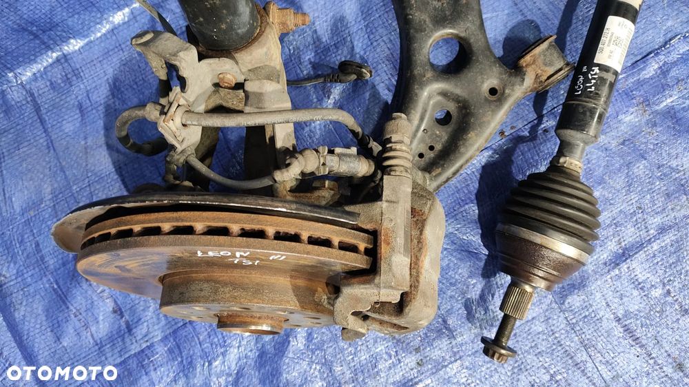 ZAWIESZENIE PRZÓD KOMPLETNE LEWE PRAWE ORYGINAŁ 33TYŚ KM ZWROTNICA PIASTA TARCZA ZACISK PÓŁOŚ SANKI STABILIZATOR WAHACZ AMORTYZATOR MCPERSON MAGLOWNICA PRZEKŁADNIA ELEKTRYCZNA EUROPA VW GOLF VII 7 AUDI A3 8V SEAT LEON III 3 SKODA OCTAVIA III 3 - 14