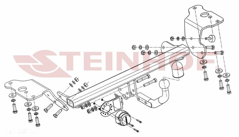 Hak holowniczy + MODUŁ 7PIN do Toyota Auris 5-drzwi od 2012 - 3