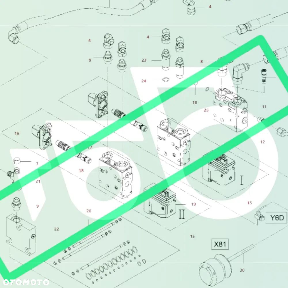 Rozdzielacz hydrauliczny  Sauer PVG32 11065537  Zawór V39754200 Valtra N123 - 11