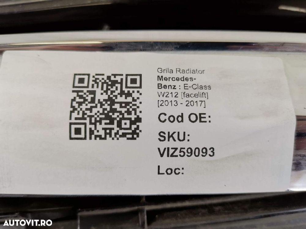 Grila Radiator Avariata Mercedes-Benz E-Class W212 [facelift] 2013 201 - 8