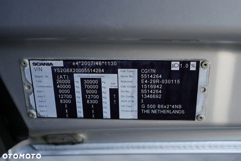 Scania / G 500 / XT / ACC / E 6 / HAKOWIEC / OŚ SKRĘTNA / RETARDER - 11