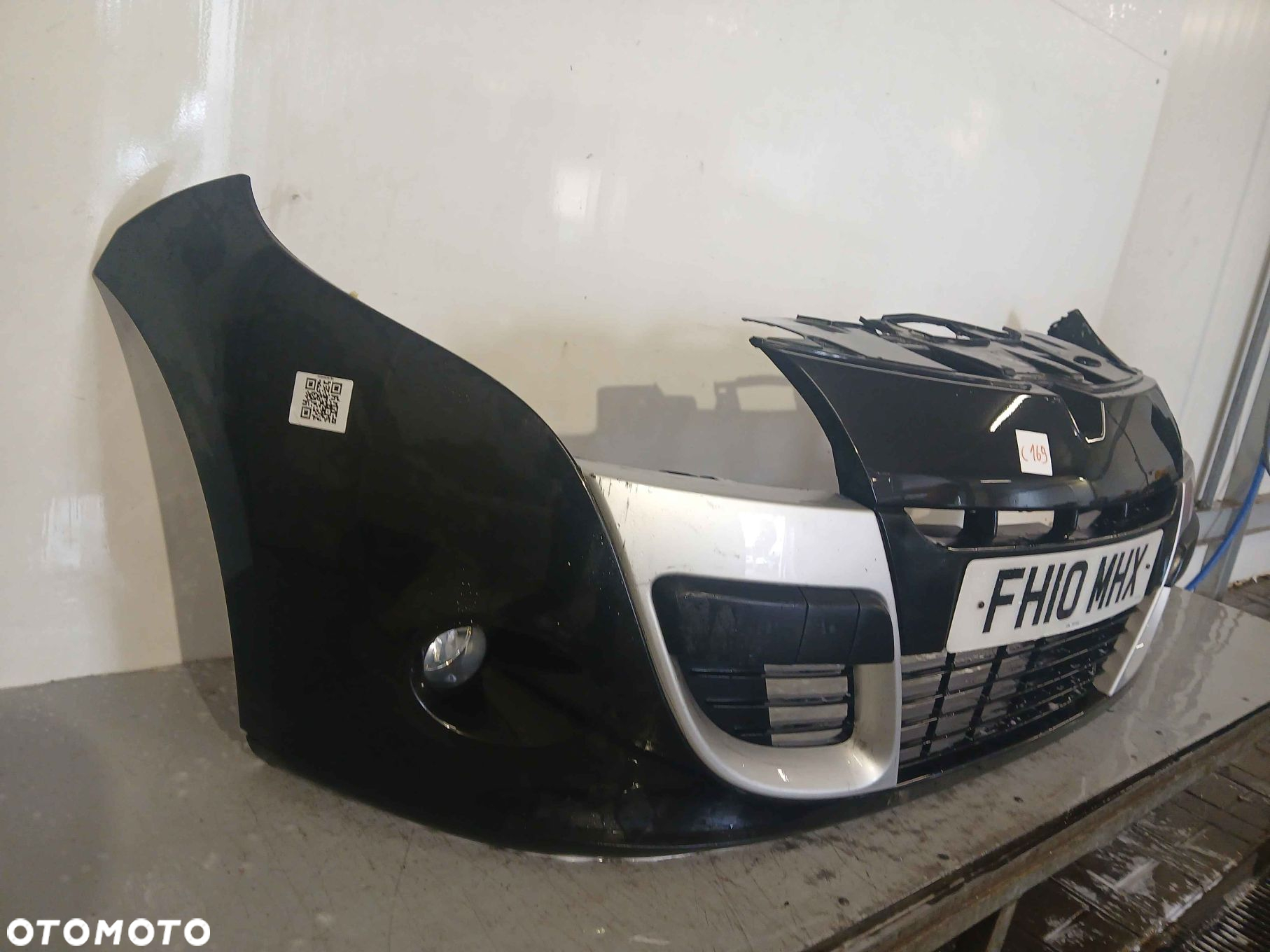 ^ ZDERZAK PRZÓD PRZEDNI RENAULT MEGANE 3 III COUPE 3D 3 DRZWI HB NV676 CZARNY HALOGENY - 4