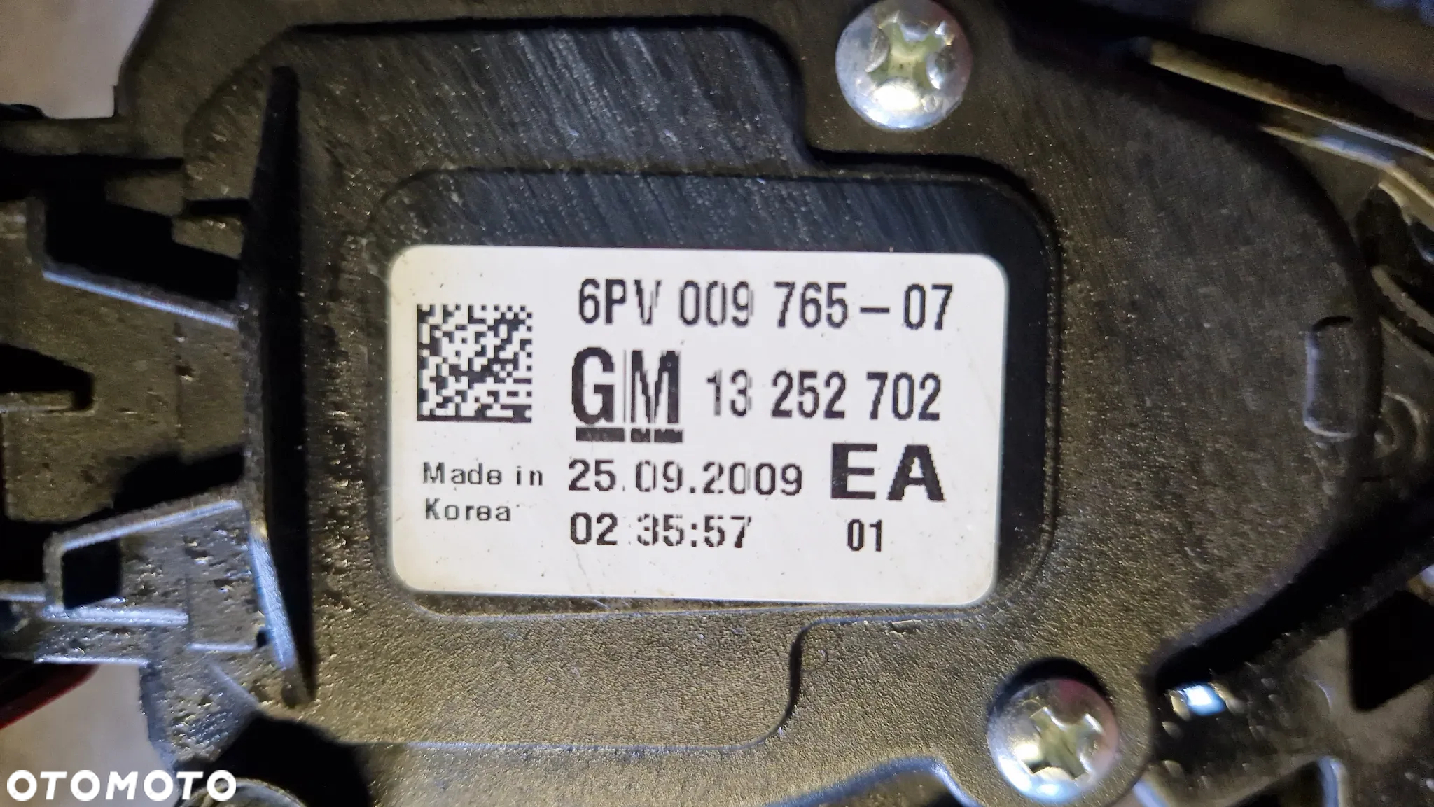 OPEL ASTRA J POTENCJOMETR GAZU 13252702 - 2