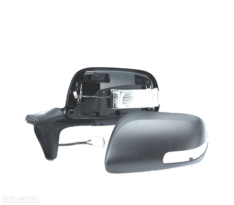 ESPELHO COMPLETO ESQUERDO TOYOTA AURIS 07-12 REBATÍVEL - 1