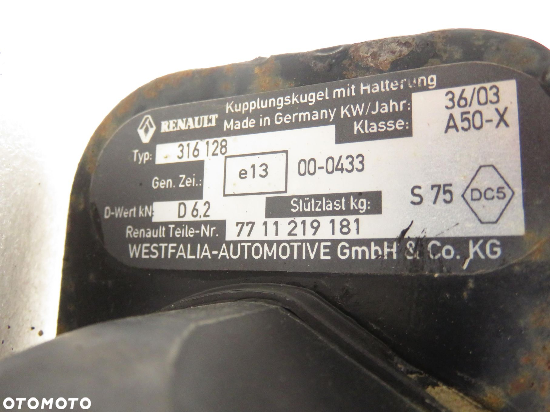 HAK RENAULT CLIO II ODPINANY 7711219181 316128 - 9