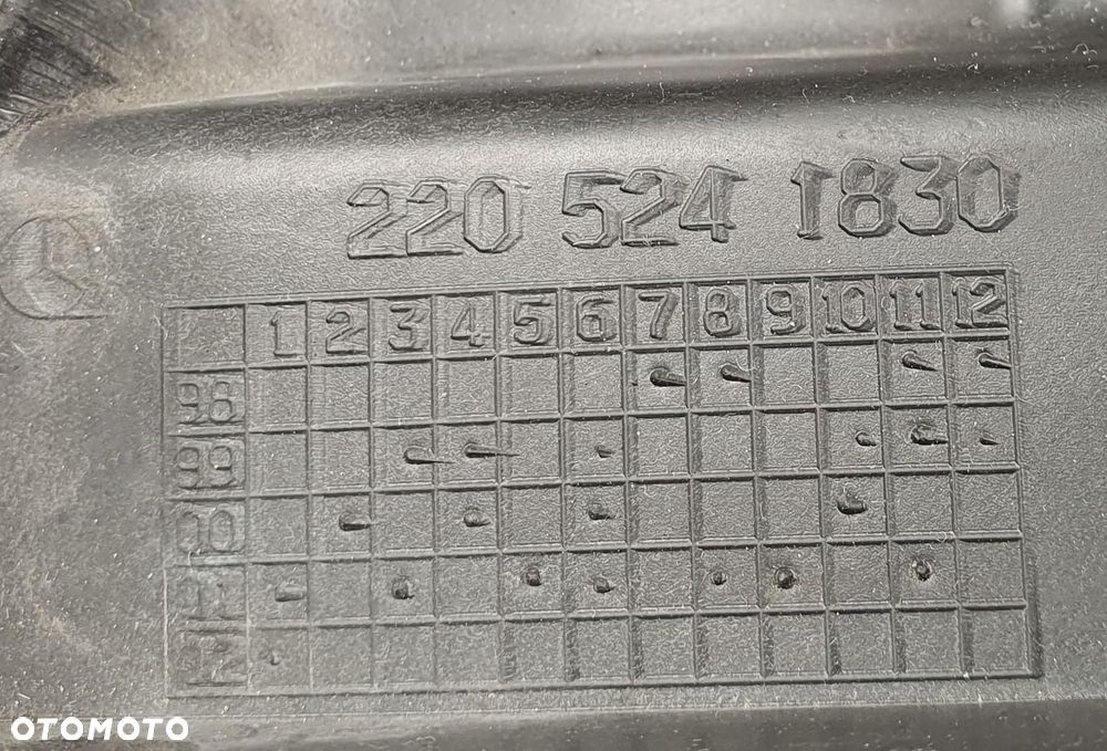 OSŁONA SILNIKA PRAWA MERCEDES W220 2205241830 - 3