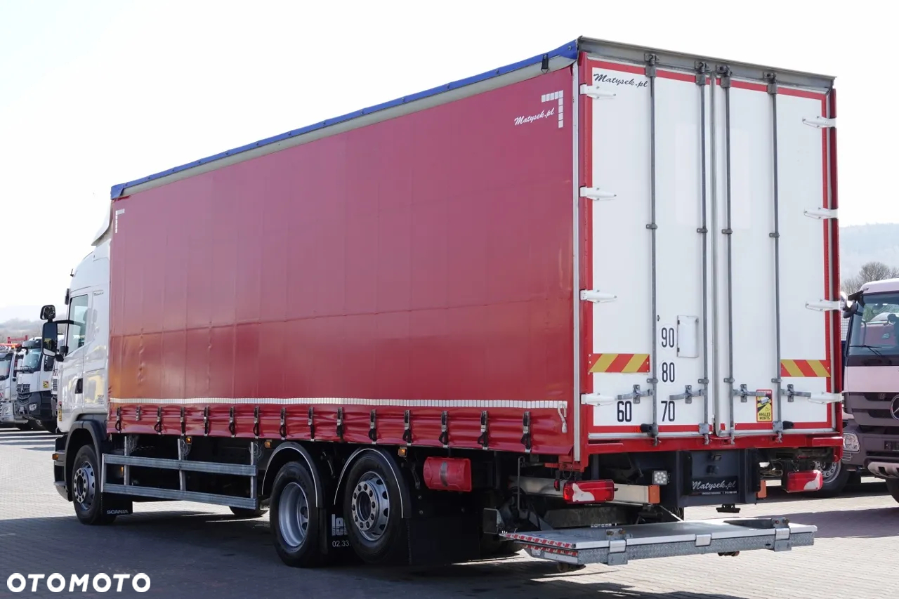 Scania G 320 / 6x2 / FIRANKA- 9 M / + WINDA ZAŁADOWCZA / OŚ PODNOSZONA - 3