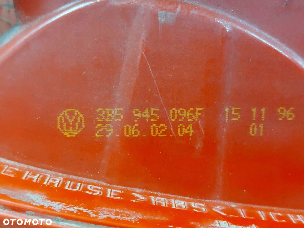 LAMPA LEWY TYŁ + PRAWY TYŁ VOLKSWAGEN PASSAT B5 SEDAN 3B5945096F - 5