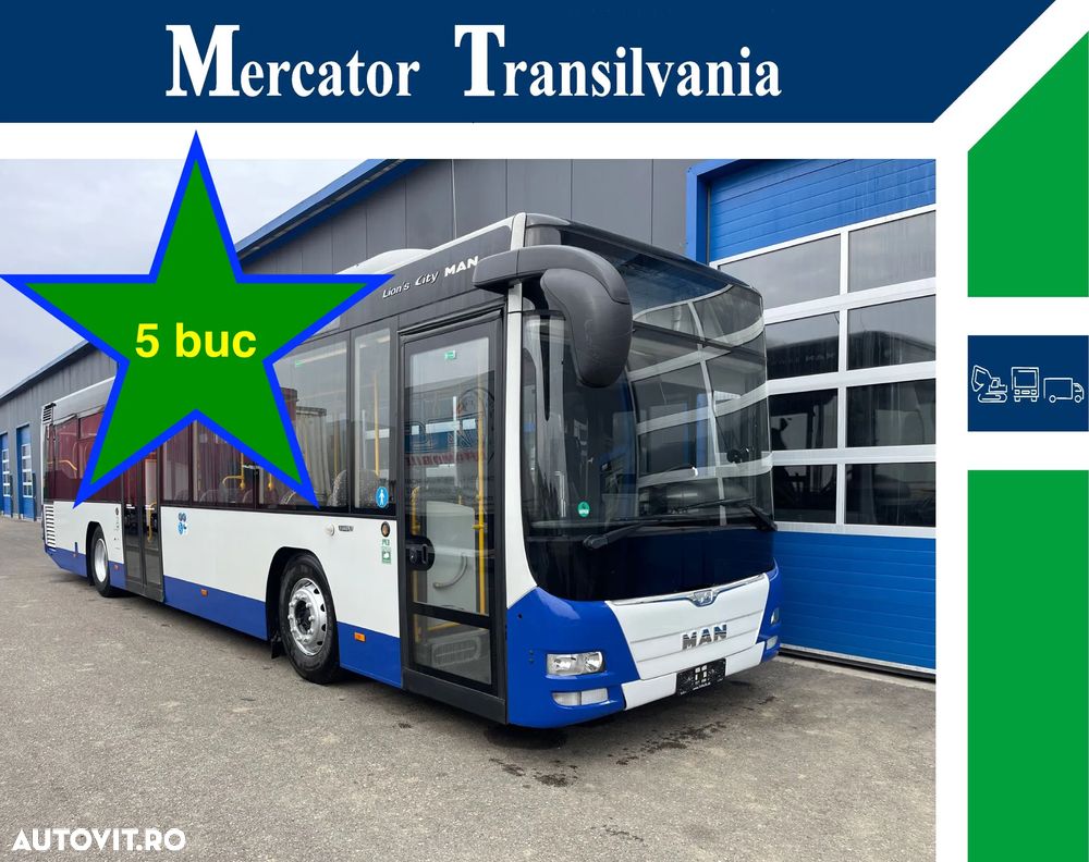 MAN A78 LE Ü Lion’s City Euro 6 / Retarder / Climă / 42+44 locuri – 5 buc - 2