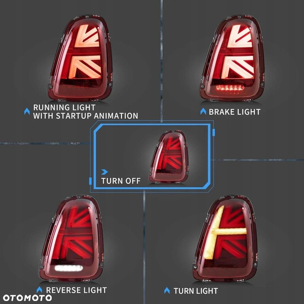 Lampy tyl kpl Vland Led Bar Neon Diodowe Tuning Mini Cooper r56 r57 r58 r59 - 7