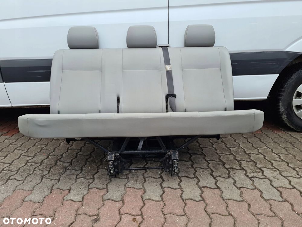 VW T5 LIFT fotel trójka ławka tył 3rząd SKAJA - 8