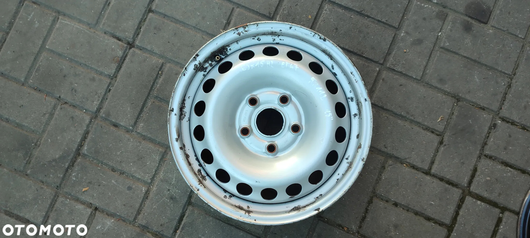 FELGI STALOWE 5x112 6Jx15 CALI ET47 2K0601027B VW CADDY GOLF VI VII PLUS TOURAN 4 SZTUKI KOMPLET - 2