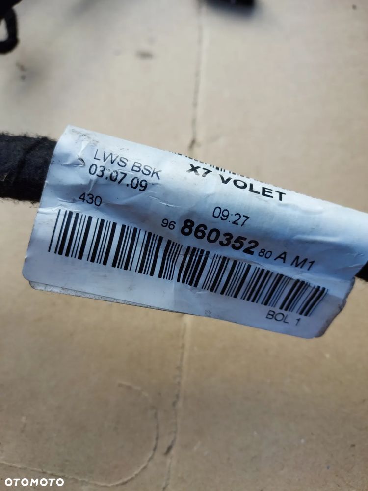Zestaw klapy elektrycznej bagażnika siłowniki tapicerka wiązka 9686035280 9687913180 Citroen C5 III x7 - 2
