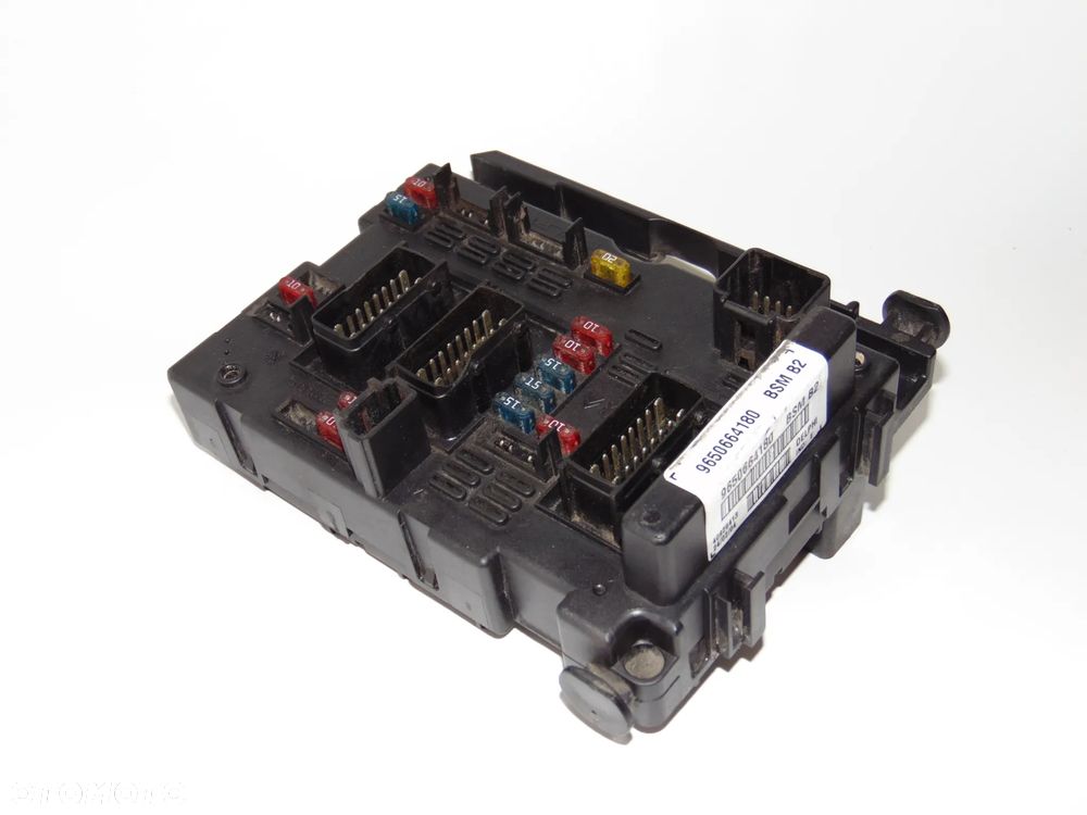 Moduł sterownik BSM skrzynka puszka bezpieczników 9650664180 Citroen C2 C3 C5 Berlingo I Xsara Picasso Peugeot 206 307 Partner - 9