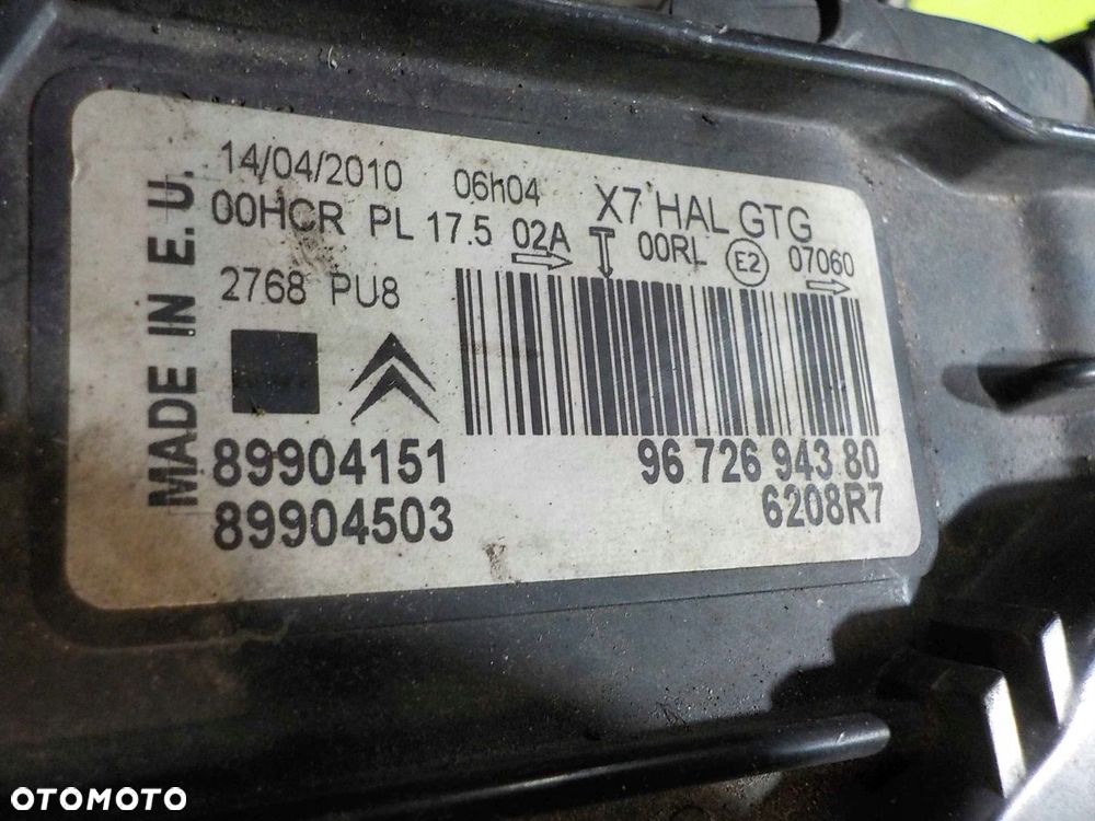 CITROEN C5 III 10r lampa lewa przod 9672694380 - 6