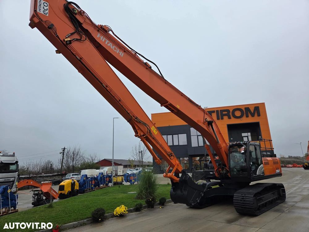 Hitachi BRATE LUNGI la 22m, cupa 1mc, 39 tone, HITACH ZX350LC-6, 2019, 7.452h, Consum mediu 21l/h, camera spate si laterale, Inst hydr pe brate, Cupa taluz, Lant 80% ok, Contragreutate, 284CP, posibilitate leasing, STARE FOARTE BUNA-PROMOTIE 179.900 EUR+Tva - 21