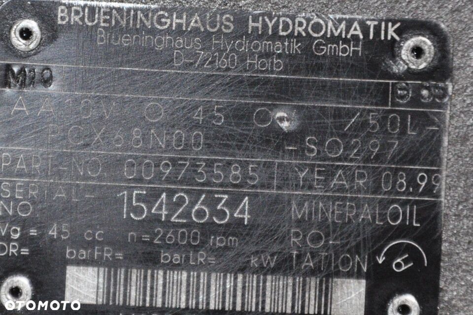 POMPA HYDRAULICZNA ARES 825 AA10V0450V / 50L-PCX68N00-SO297 - 4