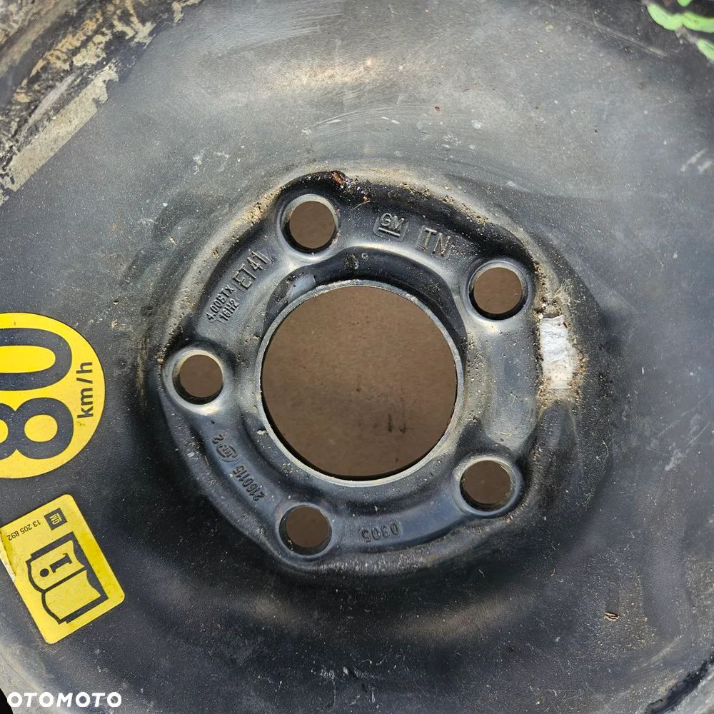 Koło dojazdowe T115/70 R16 / Opel Vectra C - 2