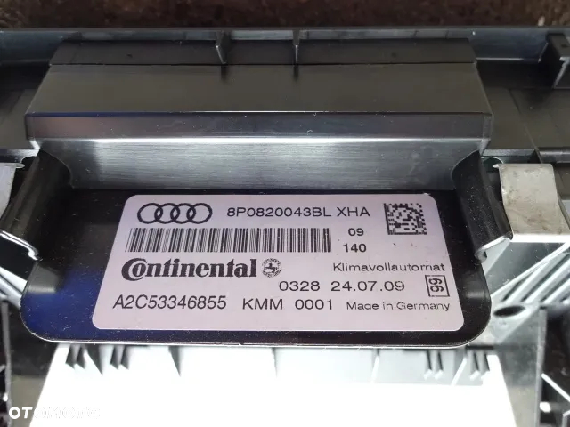 Panel Klimatyzacji Audi A3 8P0 820 043BL - 3