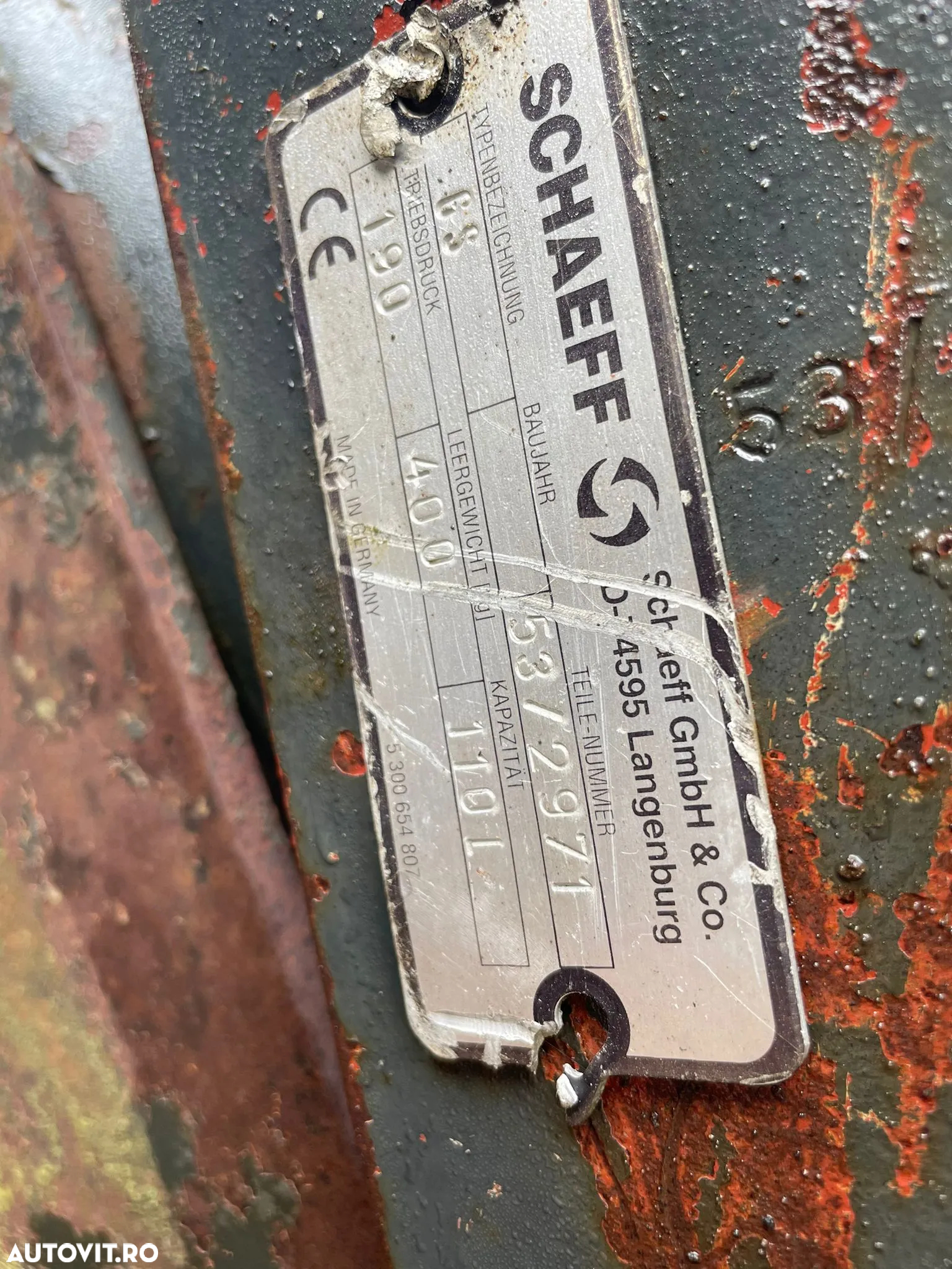 Graifer SCHAEFF pentru excavatoare, latime cupa 600 mm, sistem MS08 - 11