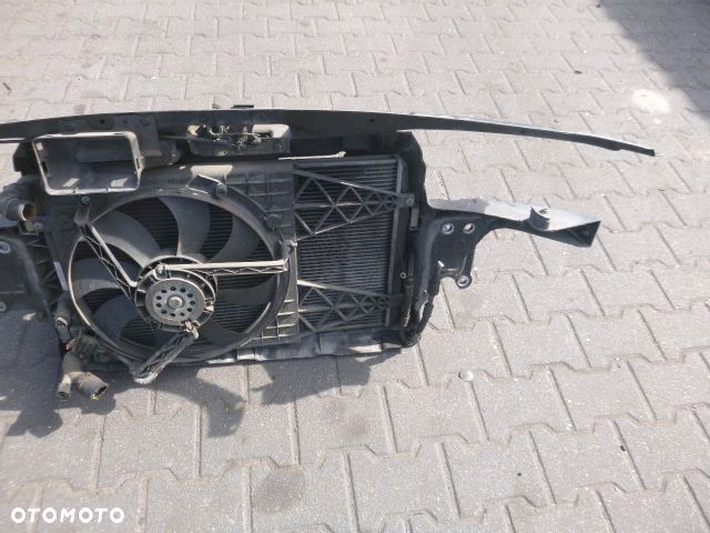 PAS PRZEDNI WZMOCNIENIE CZOŁOWE CHŁODNICA WENTYLATOR KOMPLETNY SKODA FABIA I 1.4 TDI 99-08 KLIMATYZACJA - 5
