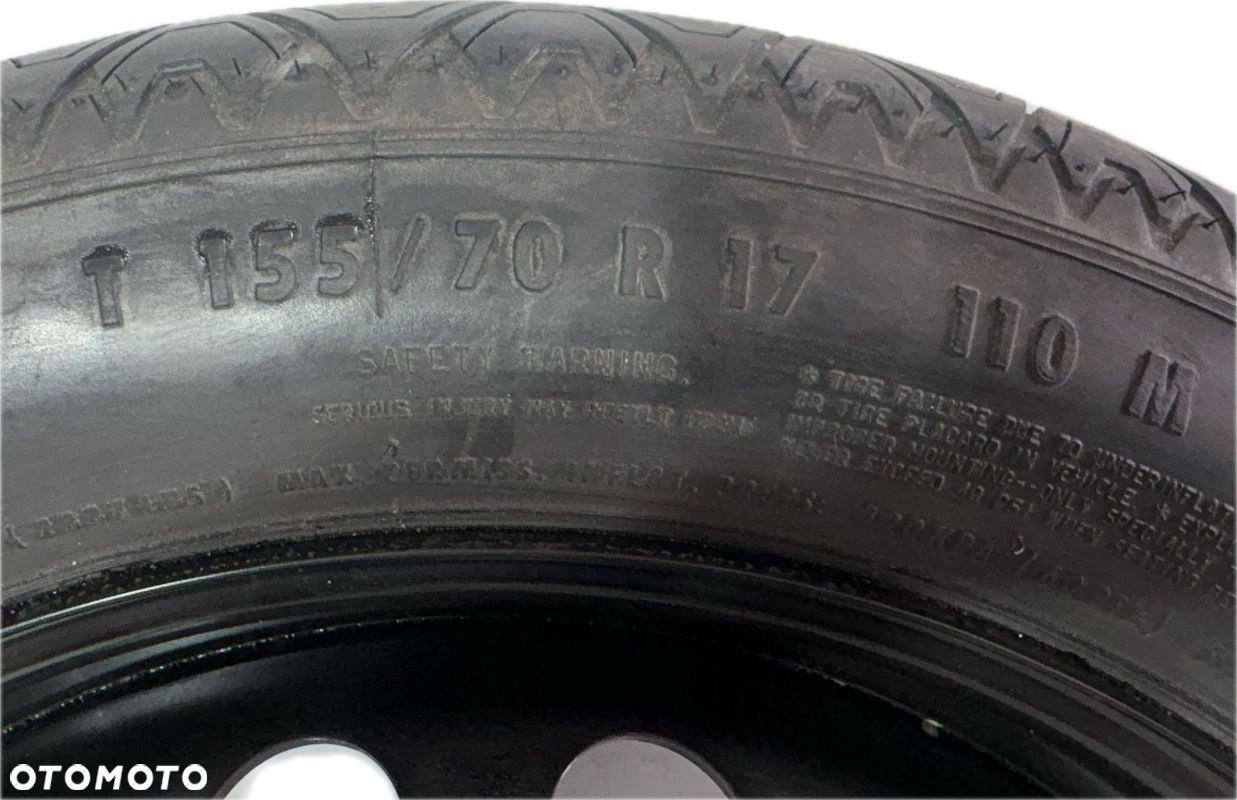KOŁO DOJAZDOWE ZAPASOWE MERCEDES CL S320 T155/70 R17 5X112 DARMOWA DOSTAWA - 2