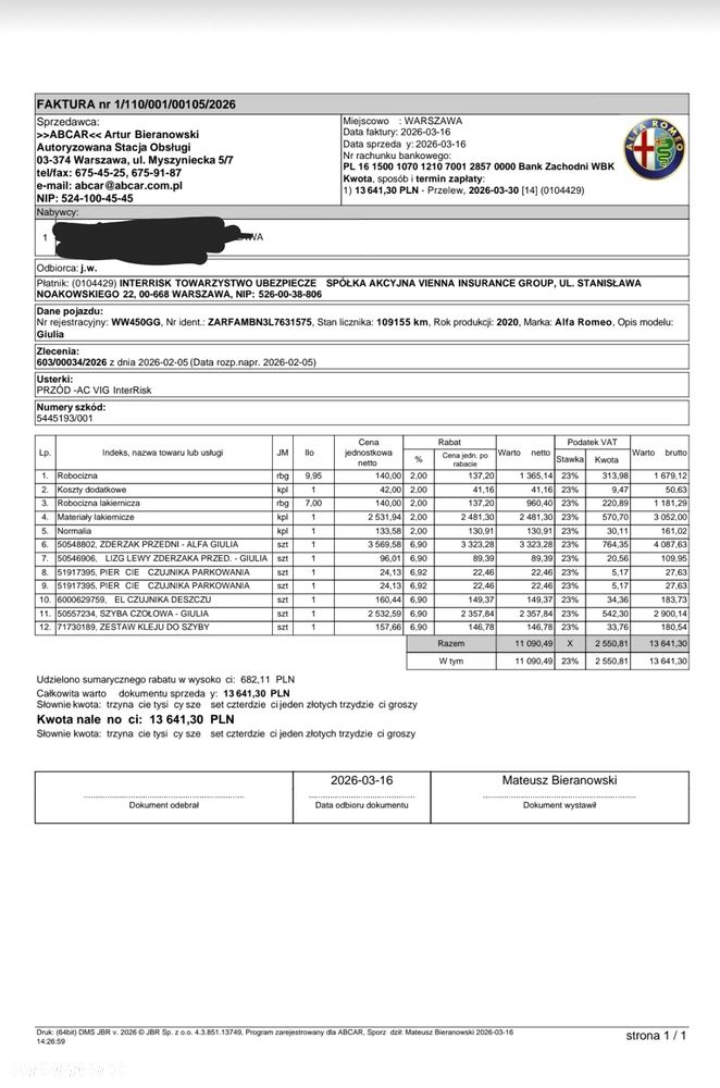 Alfa Romeo Giulia 2.0 Turbo 16V AT8 Veloce Ti - 19